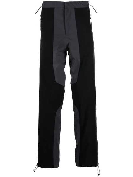  J.lal Colour-block Panelled Trousers - Black 