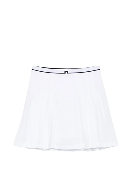  J.lindeberg Pleated Trim Short Skirt - White 