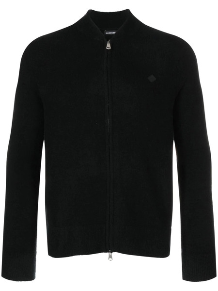  J.lindeberg Yousin Logo-patch Cardigan - Black 