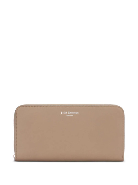  J&m Davidson Zip-around Leather Wallet - Brown 