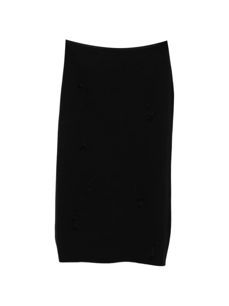  Jnby Arrow-embellished Midi Skirt - Black 