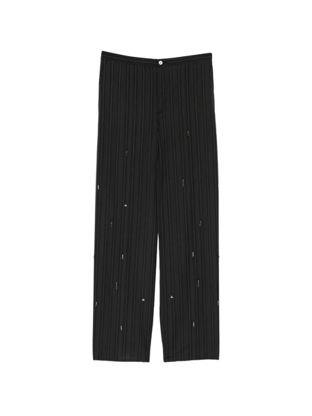  Jnby Beaded Tapered Trousers - Grey 