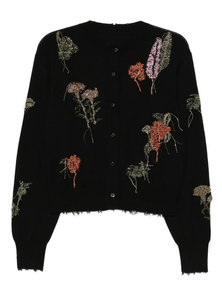  Jnby Botanical Cardigan - Black 