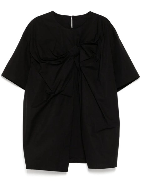  Jnby Bow-embellished Top - Black 