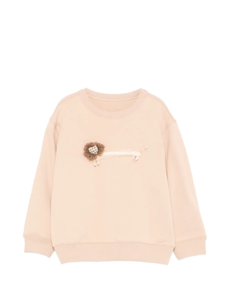  Jnby By Jnby Graphic-embroidered Sweatshirt - Pink 