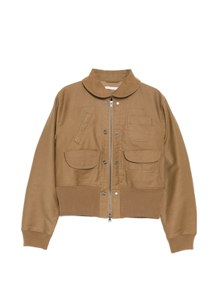  Jnby Club Collar Pocket Jacket - Brown 