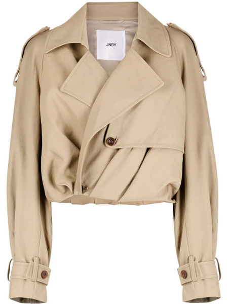  Jnby Cropped Tailored Jacket - Brown 