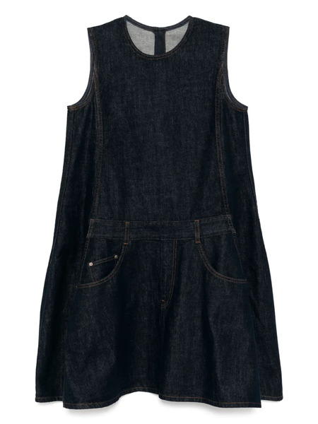  Jnby Denim Sleeveless Dress - Blue 