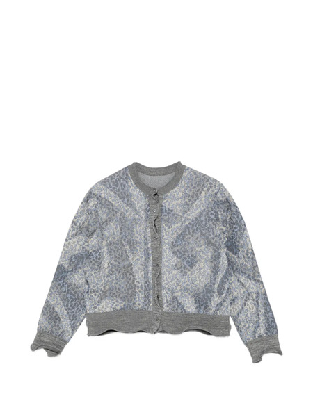  Jnby Floral Cardigan - Grey 