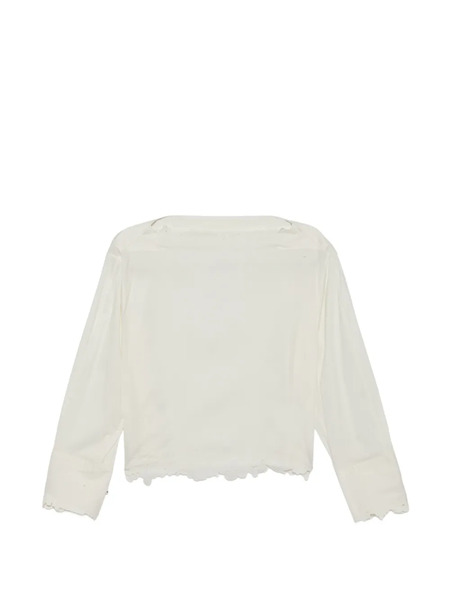  Jnby Floral-embroidered Blouse - White 