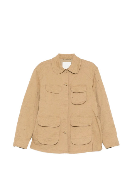  Jnby Floral-embroidered Jacket - Neutrals 