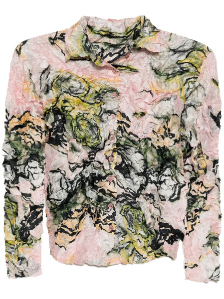  Jnby Graphic-print Blouse - Pink 