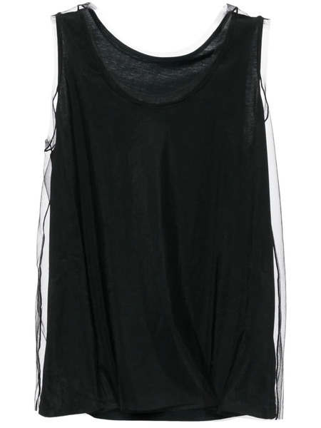  Jnby Mesh-detailing Top - Black 