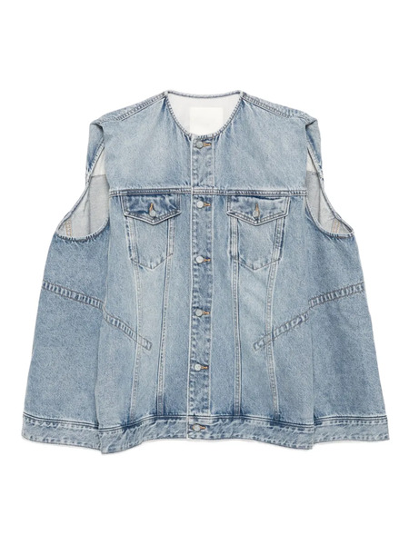  Jnby Oversized Midi Vest - Blue 