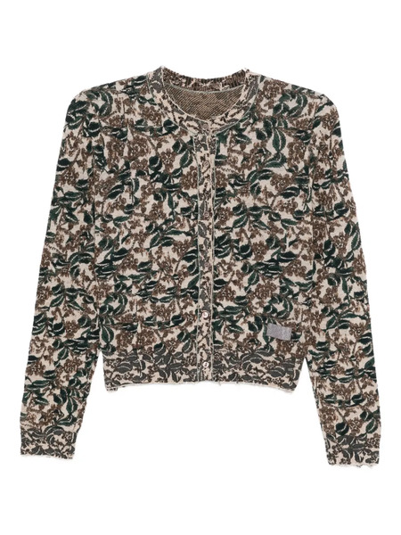  Jnby Patterned Short Cardigan - Neutrals 