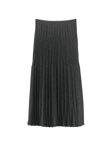  Jnby Pleated Midi Skirt - Grey 