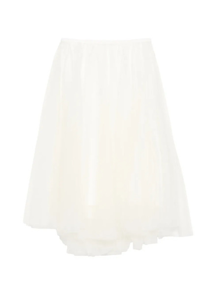  Jnby Pleated Midi Skirt - White 