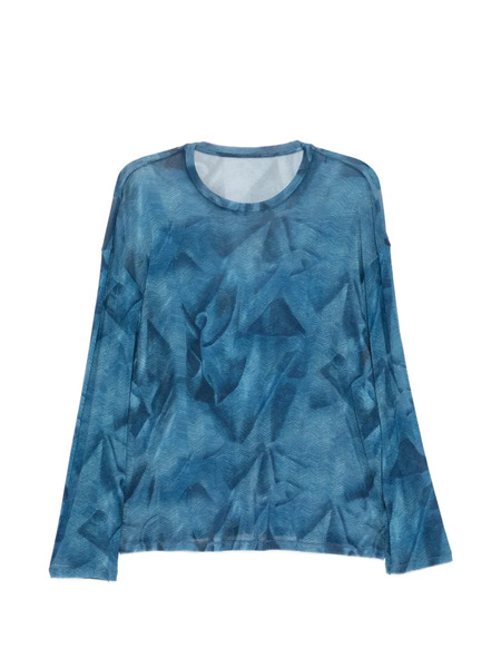  Jnby Psychedelic Long Sleeve T-shirt - Blue 