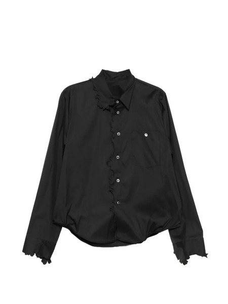  Jnby Scallped-edge Shirt - Black 