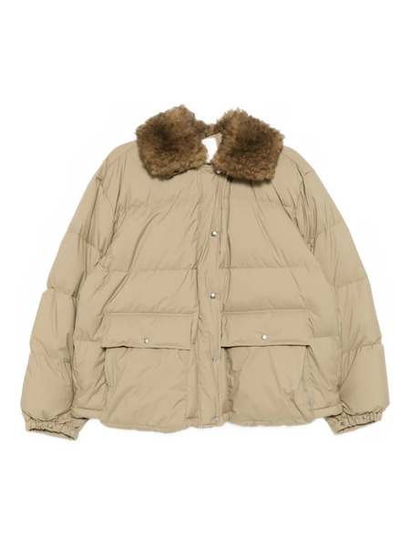  Jnby Shearling-collared Jacket - Neutrals 