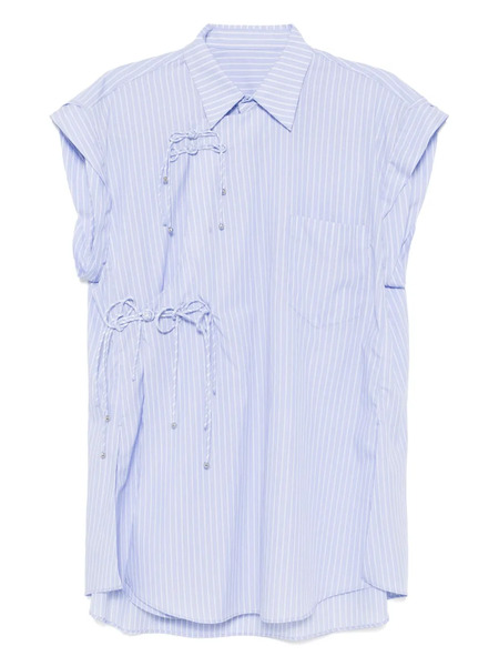  Jnby Striped Sleeveless Shirt - Blue 