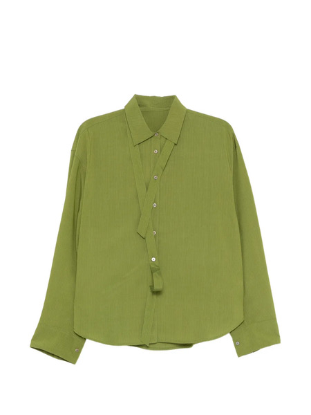  Jnby Striped V-neck Shirt - Green 