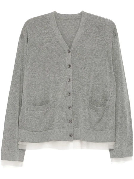 Jnby V-neck Cardigan - Grey 