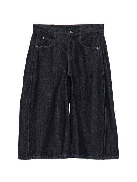  Jnby Wide-leg Cropped Jeans - Blue 
