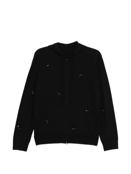  Jnby Wool Zip-up Hoodie - Black 