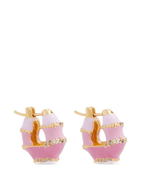  Joanna Laura Constantine Enamel-stone Earrings - Pink 