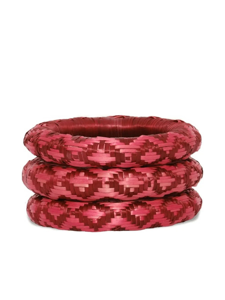  Johanna Ortiz Dancer's Essence Bangles (set Of Three) - Pink 