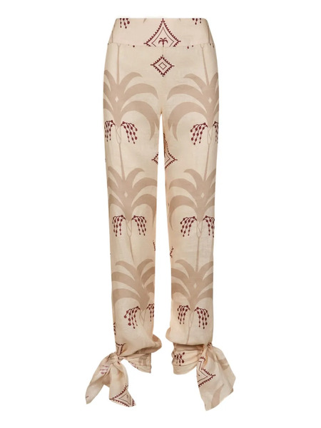  Johanna Ortiz Femininity Dramatic Tie Trousers - Neutrals 