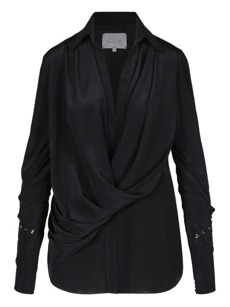  Johanna Ortiz Iconic Drape Blouse - Black 