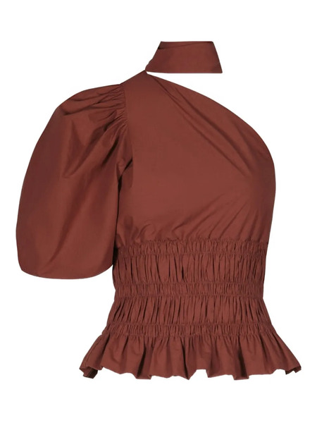  Johanna Ortiz Ritmo Loco Ruffled Top - Brown 
