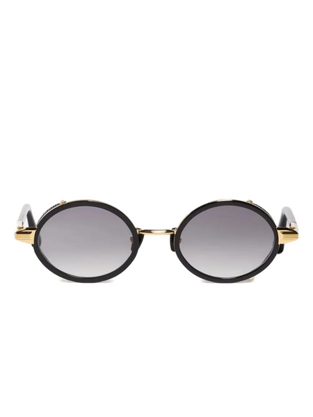  John Dalia Oval-frame Sunglasses - Black 