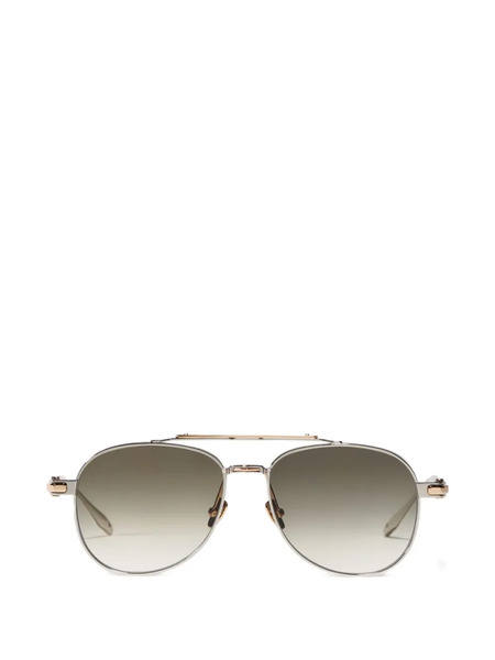  John Dalia Pilot Sunglasses - Silver 