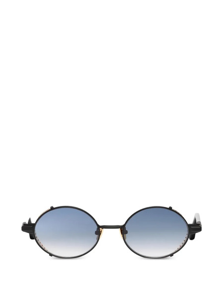  John Dalia Steve Oval-frame Sunglasses - Black 