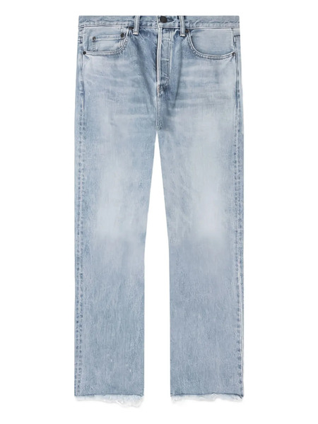  John Elliott Caribou Frayed Bootcut Jeans - Blue 