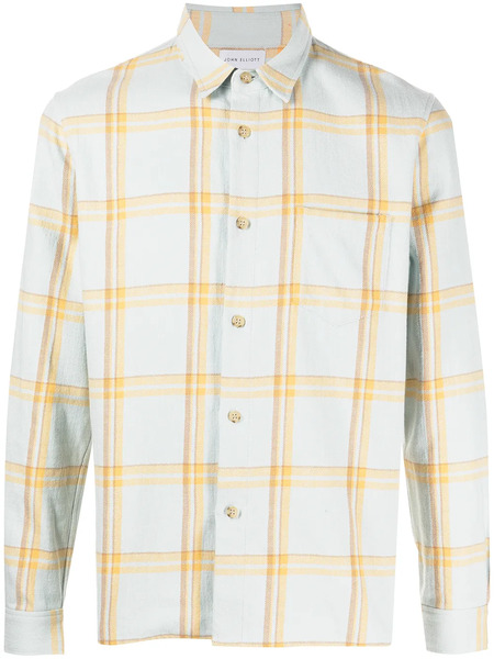  John Elliott Sly Check-print Shirt - Blue 
