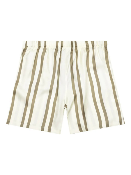  John Elliott Striped-pattern Silk Shorts - Neutrals 