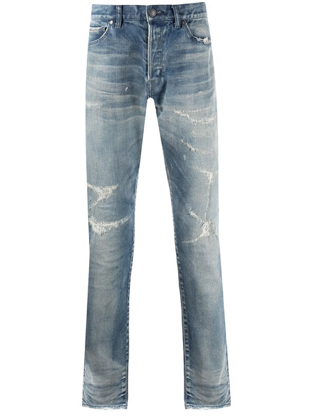  John Elliott The Cast 2 Slim Fit Jeans - Blue 