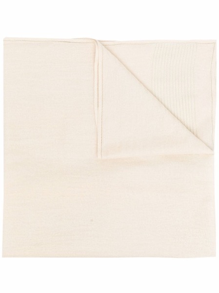  John Galliano Pre-owned 1990s Perforated Cashmere Knitted Scarf - Neutrals 