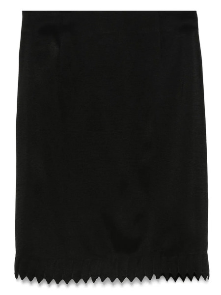  John Galliano Pre-owned 2000s Scalloped-hem Skirt - Black 