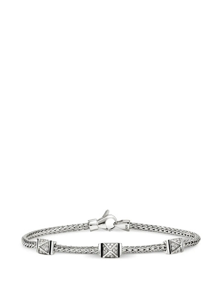  John Hardy Icon Stud Diamond Bracelet - Silver 