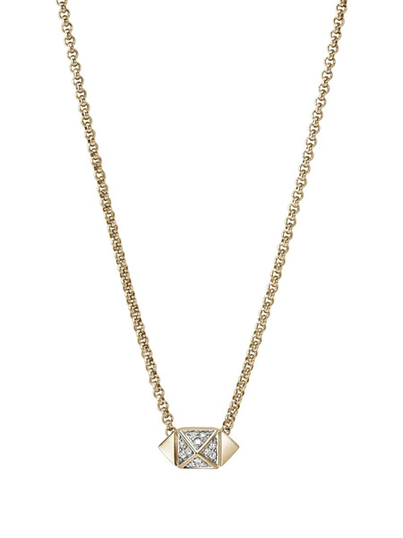  John Hardy Icon Stud Diamond Necklace - Gold 