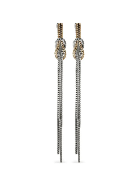  John Hardy Love Knot Drop Earrings - Silver 