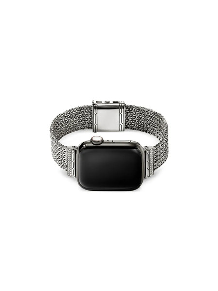  John Hardy Sterling Silver Diamond Smartwatch Strap 18mm 