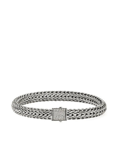  John Hardy Sterling Silver Icon Diamond Bracelet 