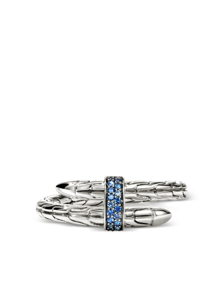  John Hardy Sterling Silver Spear Sapphire Ring 