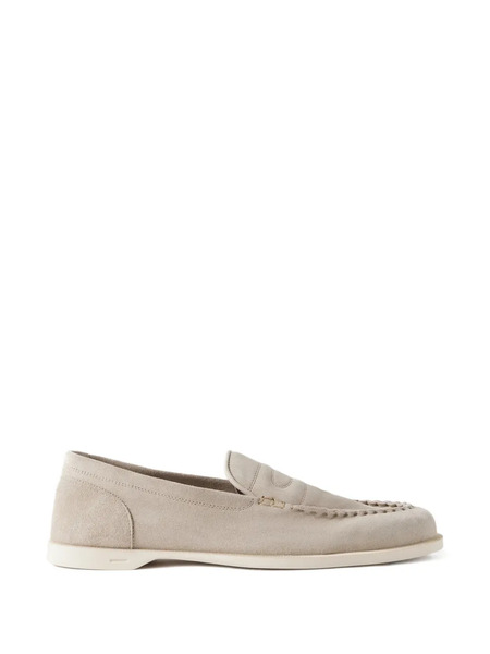  John Lobb Topstitched Loafers - Neutrals 